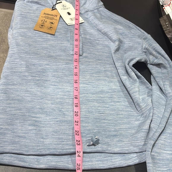 Avalanche 1/4 Zip Pullover,fleece lined, 4-way stretch,relaxed,fit,waist cord - Picture 10 of 11